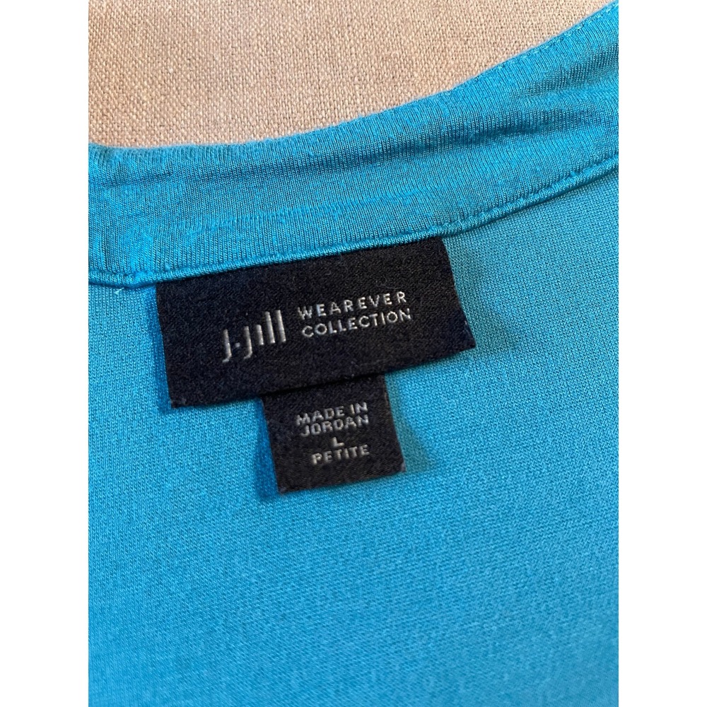 J Jill Wearever Collection Shift Dress Size L Pockets Jersey Knit Travel Lounge - Picture 8 of 9